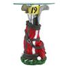 Design Toscano On Par Golf Bag Sculptural Glass-Topped Table EU31698